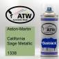 Preview: Aston-Martin, California Sage Metallic, 1338: 400ml Sprühdose, von ATW Autoteile West.